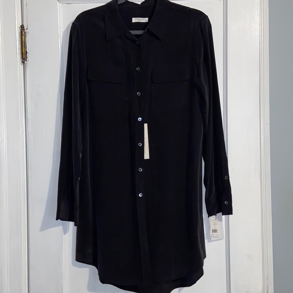 Equipment Black Slim signature dress 👗